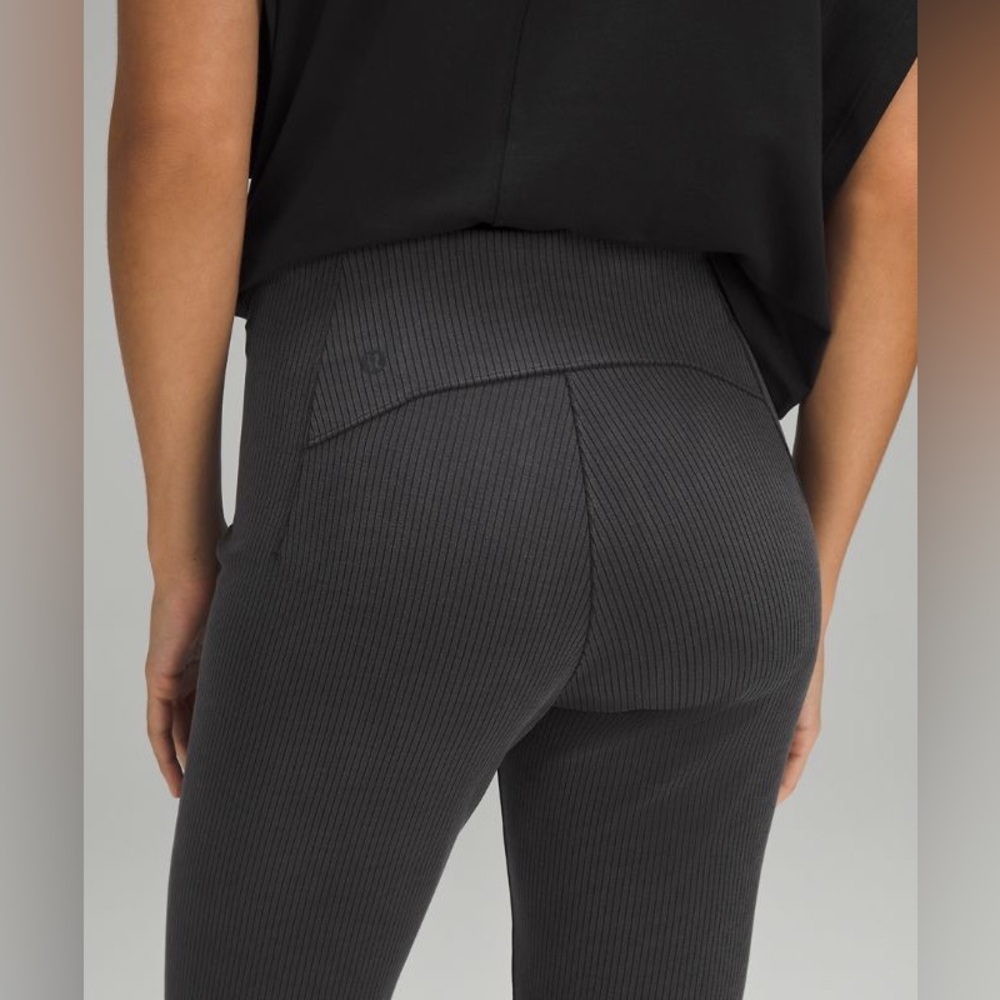 Lululemon Ribbed Softstreme Zip-Leg High Rise Cropped Pant 25” - Picture 5 of 7